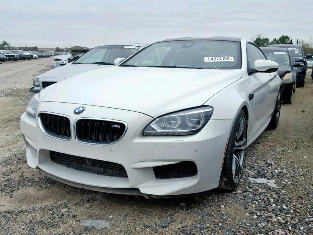 WBSLX9C57ED160518 - 2014 BMW M6 WHITE photo 2