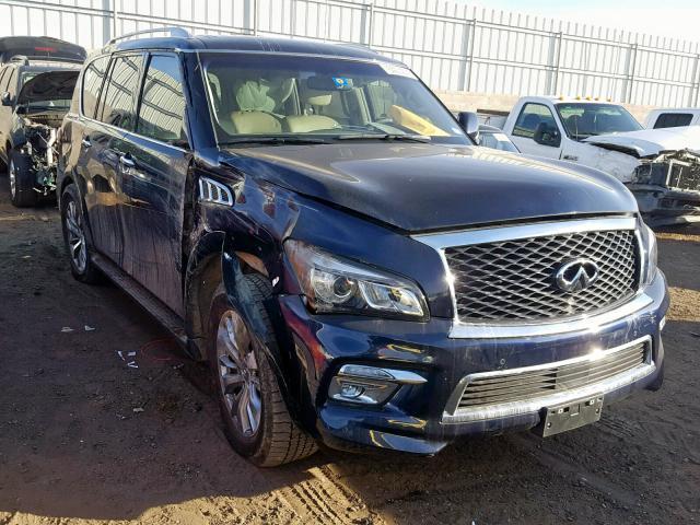 JN8AZ2NF7H9645677 - 2017 INFINITI QX80 BASE BLUE photo 1