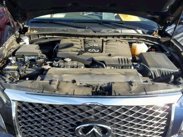 JN8AZ2NF7H9645677 - 2017 INFINITI QX80 BASE BLUE photo 7