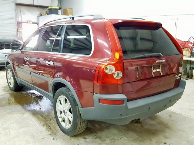 YV1CM91HX41059206 - 2004 VOLVO XC90 T6 RED photo 3