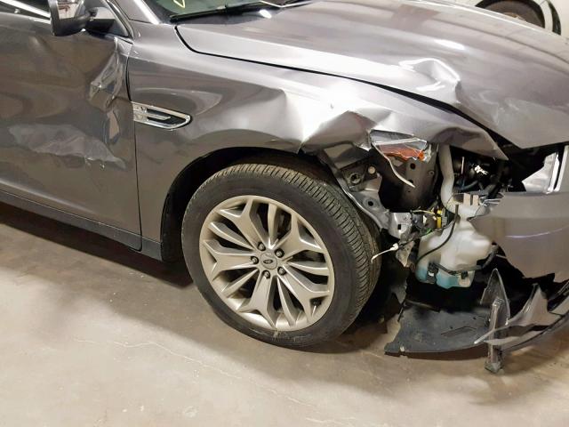 1FAHP2F88EG101265 - 2014 FORD TAURUS LIM GRAY photo 9