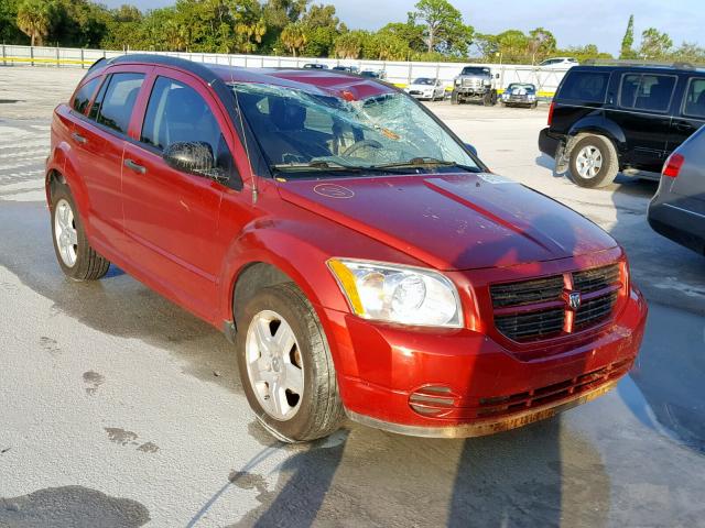 1B3HB28B58D708376 - 2008 DODGE CALIBER RED photo 1