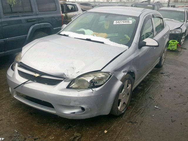 1G1AT58H597174288 - 2009 CHEVROLET COBALT LT SILVER photo 2