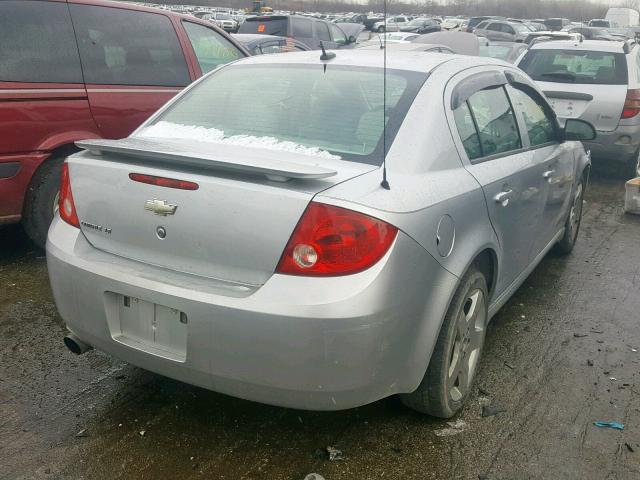 1G1AT58H597174288 - 2009 CHEVROLET COBALT LT SILVER photo 4