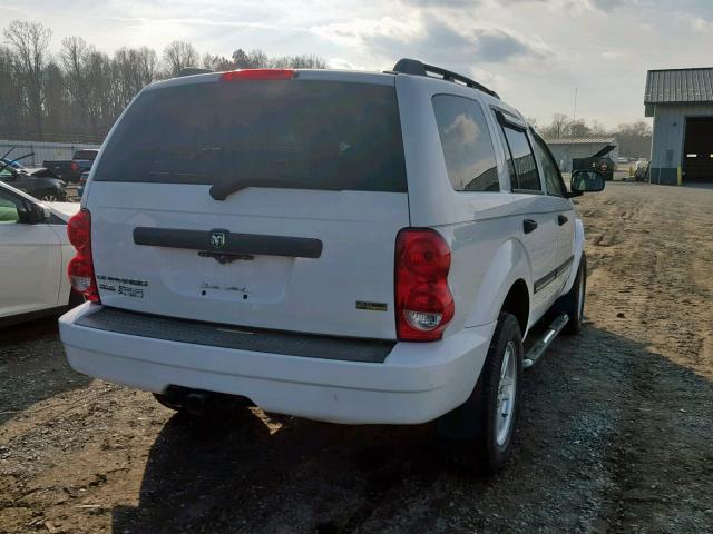 1D8HB48N38F123631 - 2008 DODGE DURANGO SL WHITE photo 4