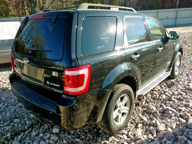 1FMCU59HX8KC69125 - 2008 FORD ESCAPE HEV BLACK photo 4