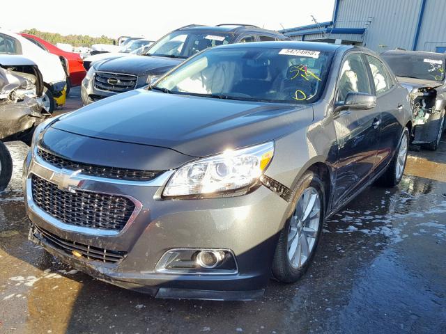 1G11H5SL5EF199920 - 2014 CHEVROLET MALIBU LTZ ნაცრისფერი ფოტო 2