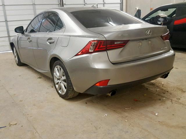 JTHBF1D25F5047706 - 2015 LEXUS IS 250 GRAY photo 3