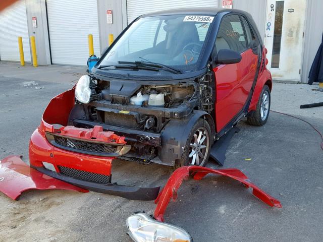 WMEEJ31XX9K290914 - 2009 SMART FORTWO PUR RED photo 2