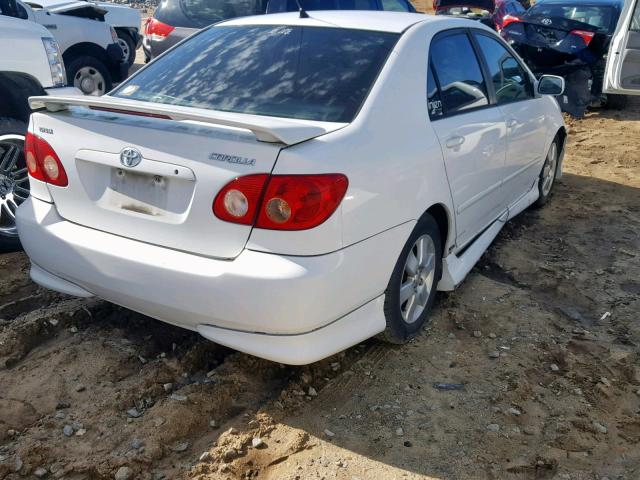 1NXBR32E95Z544582 - 2005 TOYOTA COROLLA CE WHITE photo 4