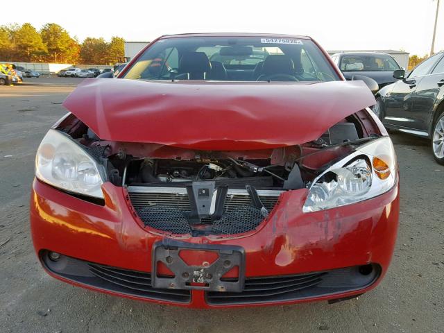 1G2ZH36N874251845 - 2007 PONTIAC G6 GT RED photo 7