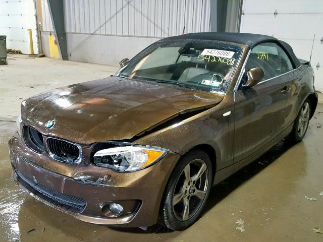 WBAUN1C53CVH84441 - 2012 BMW 128 I BROWN photo 2