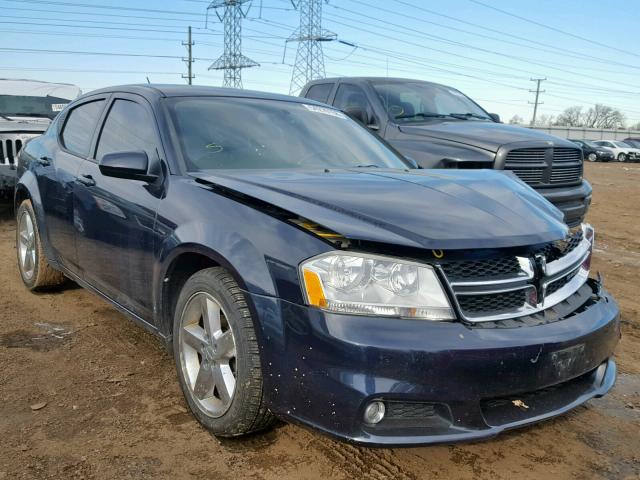 1B3BD2FB3BN573595 - 2011 DODGE AVENGER LU BLUE photo 1