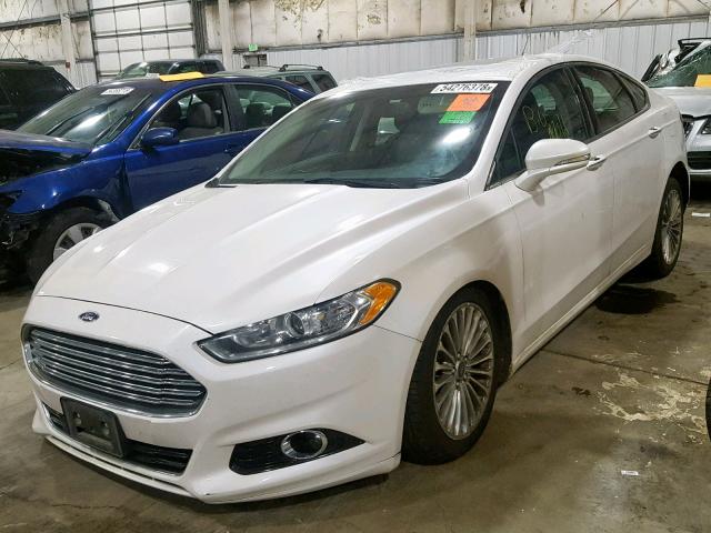 3FA6P0K95GR134956 - 2016 FORD FUSION TIT WHITE photo 2