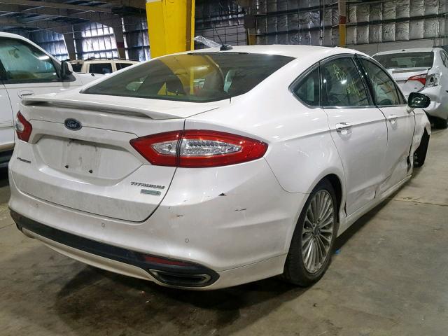 3FA6P0K95GR134956 - 2016 FORD FUSION TIT WHITE photo 4