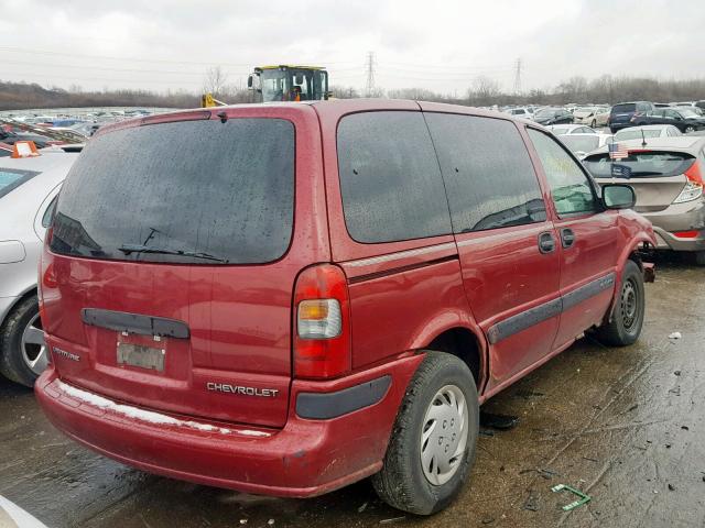 1GNDU03EX4D247951 - 2004 CHEVROLET VENTURE RED photo 4