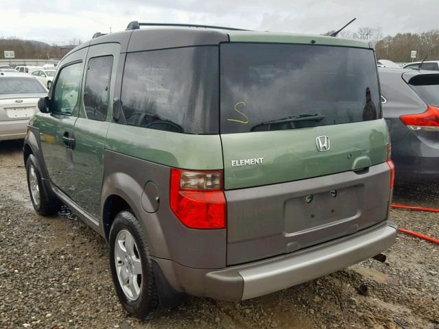 5J6YH28503L007020 - 2003 HONDA ELEMENT EX GREEN photo 3