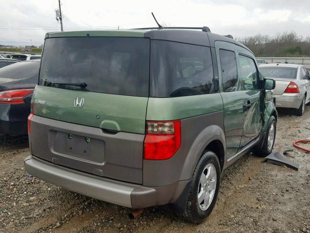 5J6YH28503L007020 - 2003 HONDA ELEMENT EX GREEN photo 4