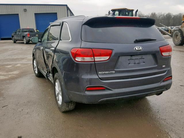 5XYPGDA39GG057991 - 2016 KIA SORENTO LX GRAY photo 3