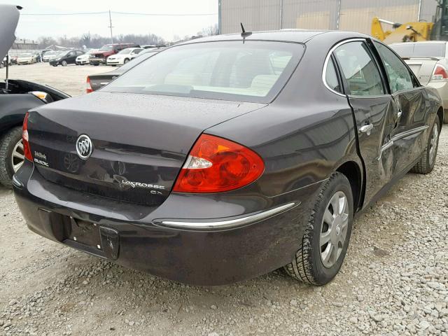 2G4WC582881169330 - 2008 BUICK LACROSSE C CHARCOAL photo 4