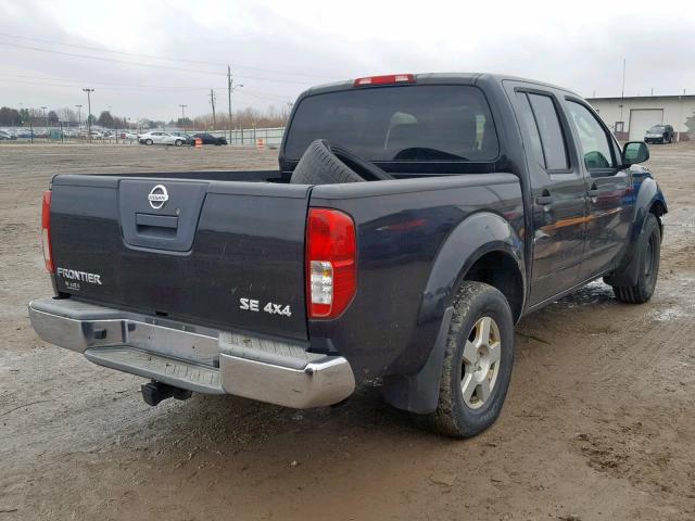 1N6AD07W77C401215 - 2007 NISSAN FRONTIER C BLACK photo 4