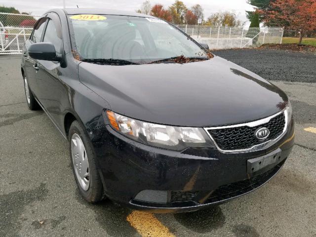 KNAFU4A25D5688329 - 2013 KIA FORTE EX BLACK photo 1