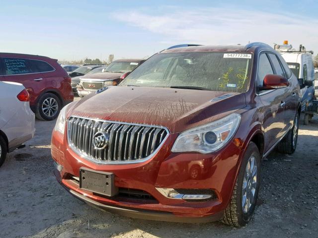 5GAKRBKD6HJ329223 - 2017 BUICK ENCLAVE RED photo 2