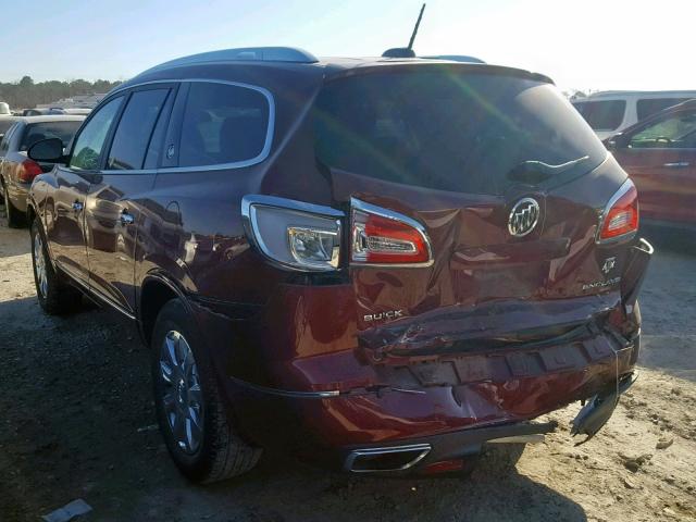 5GAKRBKD6HJ329223 - 2017 BUICK ENCLAVE RED photo 3