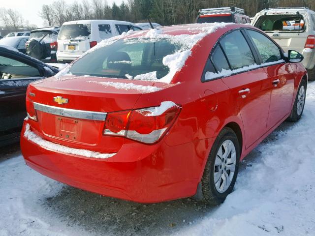 1G1PA5SG6E7231902 - 2014 CHEVROLET CRUZE LS RED photo 4