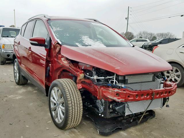 1FMCU9J92JUA69264 - 2018 FORD ESCAPE TIT MAROON photo 1