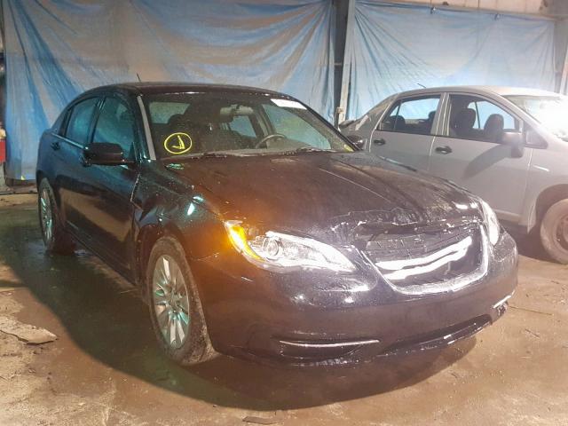 1C3CCBAG3DN738139 - 2013 CHRYSLER 200 LX BLACK photo 1