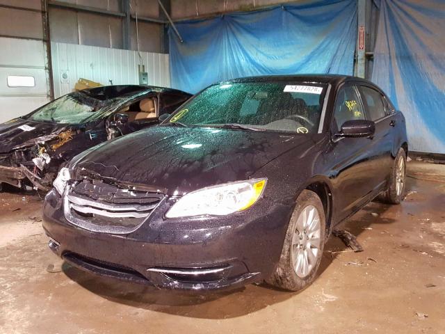 1C3CCBAG3DN738139 - 2013 CHRYSLER 200 LX BLACK photo 2