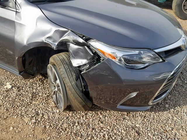 4T1BK1EB7GU206501 - 2016 TOYOTA AVALON XLE GRAY photo 9