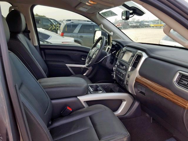 1N6AA1E50HN565078 - 2017 NISSAN TITAN SV GRAY photo 5