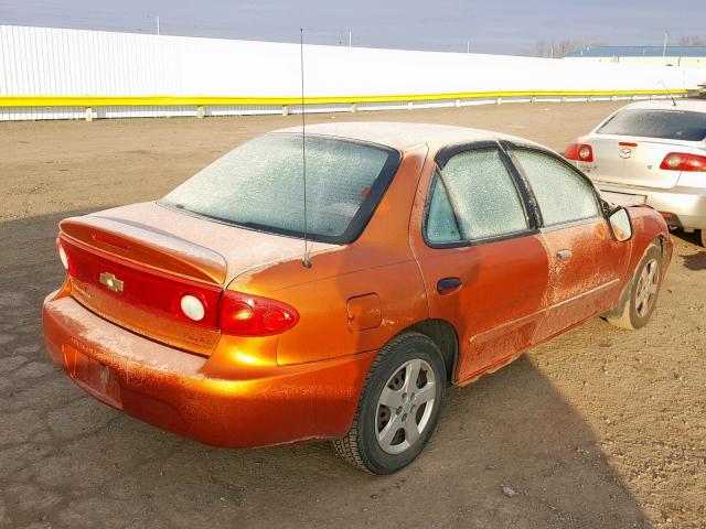 1G1JF52F347368924 - 2004 CHEVROLET CAVALIER L ORANGE photo 4