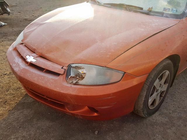 1G1JF52F347368924 - 2004 CHEVROLET CAVALIER L ORANGE photo 9