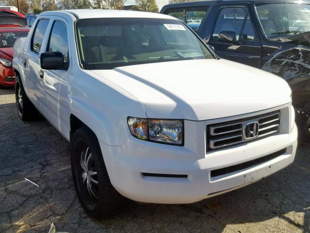 2HJYK16207H546472 - 2007 HONDA RIDGELINE WHITE photo 1