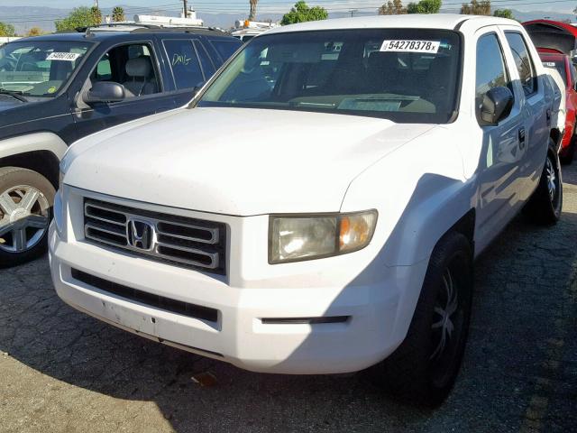 2HJYK16207H546472 - 2007 HONDA RIDGELINE WHITE photo 2