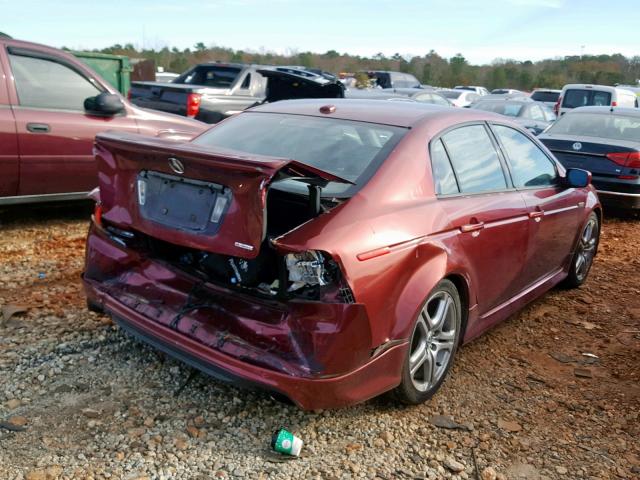 19UUA65535A062985 - 2005 ACURA TL MAROON photo 4