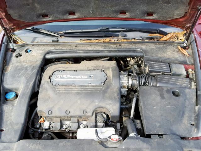 19UUA65535A062985 - 2005 ACURA TL MAROON photo 7