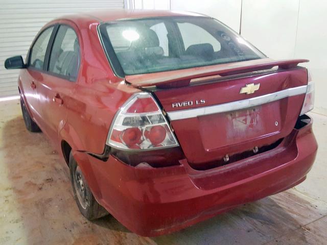 KL1TD56668B208093 - 2008 CHEVROLET AVEO BASE Rot Foto 3