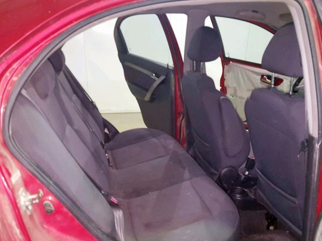 KL1TD56668B208093 - 2008 CHEVROLET AVEO BASE Rot Foto 6