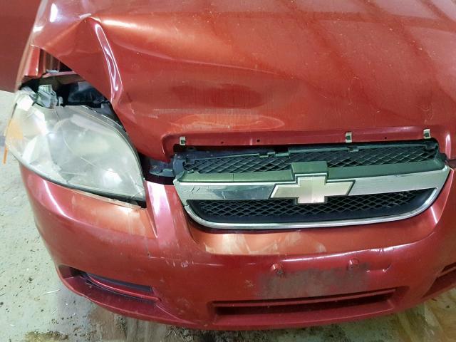 KL1TD56668B208093 - 2008 CHEVROLET AVEO BASE Rot Foto 9