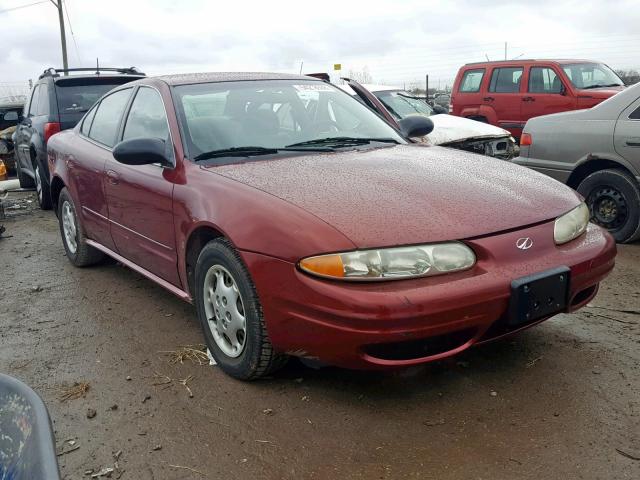 1G3NK52T11C110396 - 2001 OLDSMOBILE ALERO GX RED photo 1