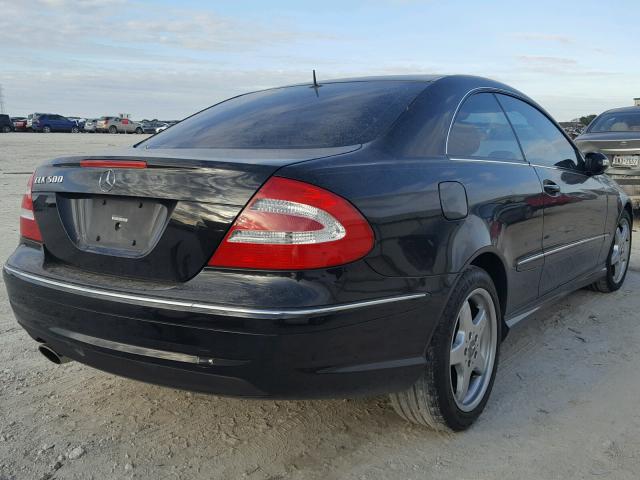 WDBTJ75J64F101078 - 2004 MERCEDES-BENZ CLK 500 BLACK photo 4