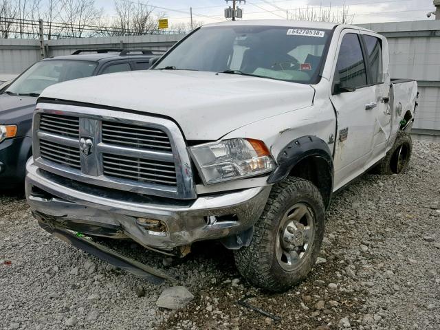 3D7UT2CL2AG116989 - 2010 DODGE RAM 2500 WHITE photo 2