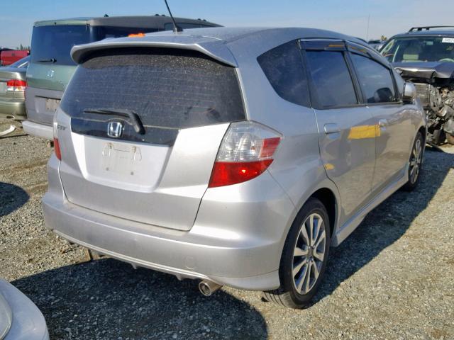 JHMGE8H51CC018071 - 2012 HONDA FIT SPORT SILVER photo 4