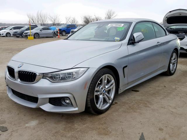 WBA3T3C57EJ877239 - 2014 BMW 435 I SILVER photo 2