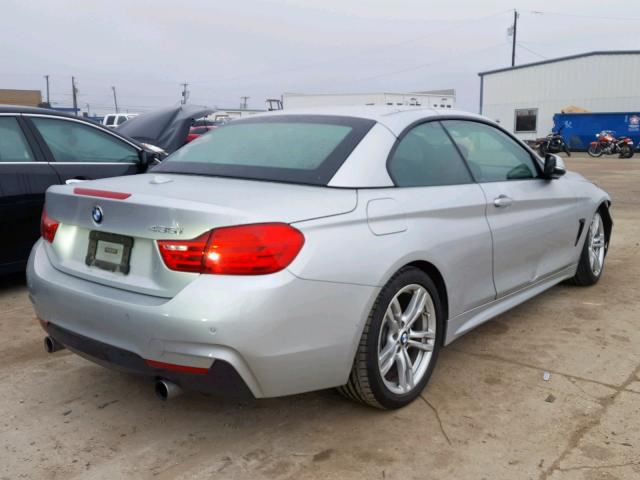 WBA3T3C57EJ877239 - 2014 BMW 435 I SILVER photo 4