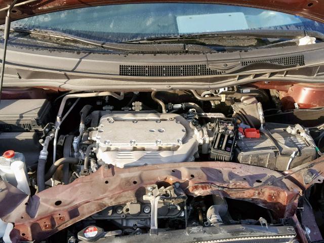 5FNRL5H6XHB002954 - 2017 HONDA ODYSSEY EX MAROON photo 7